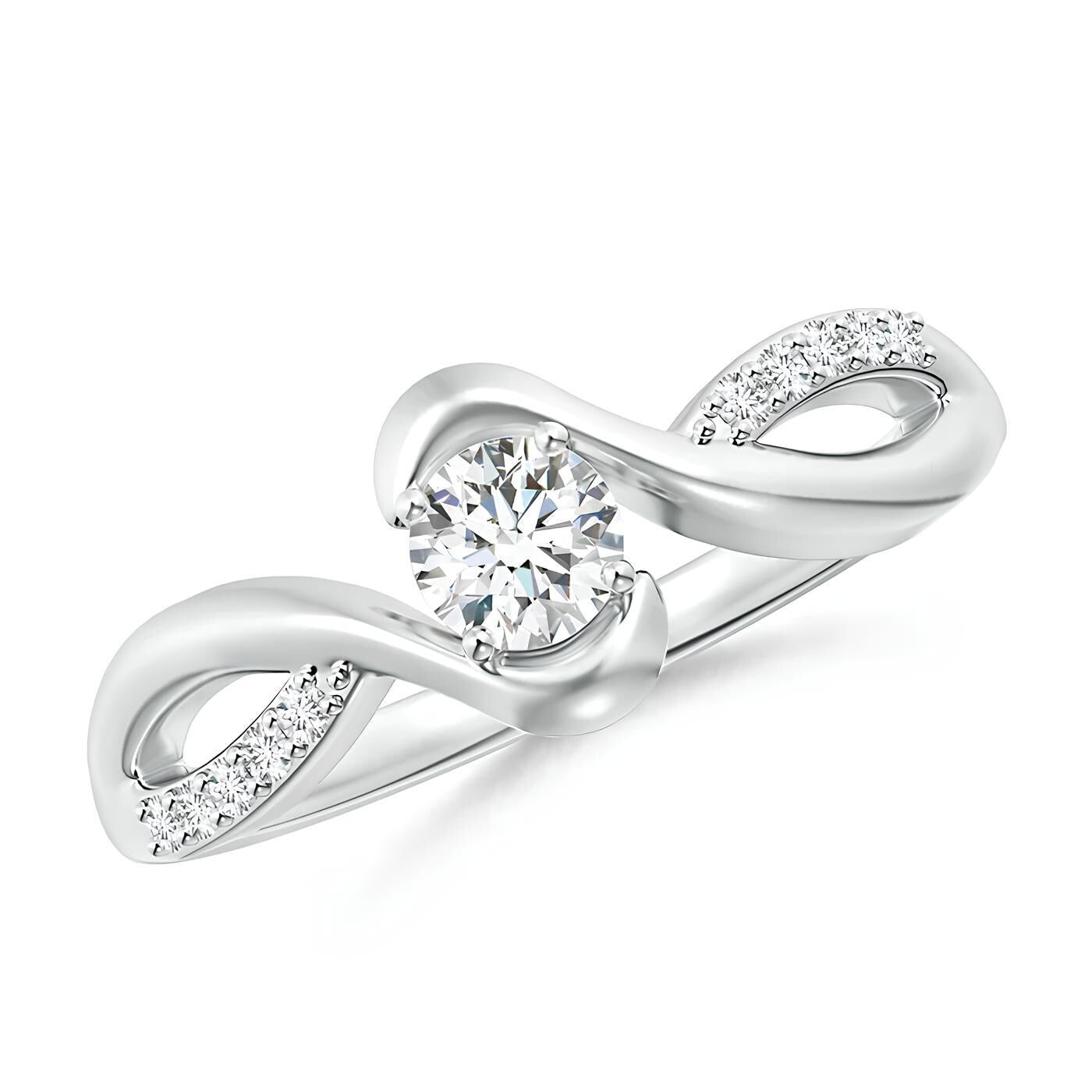 1.00 CTW Round Cut EF VS/SI Lab-Grown Diamond Ring Engagement or Wedding Ring for Women in 14K Gold or Platinum, Perfect Anniversary Gift